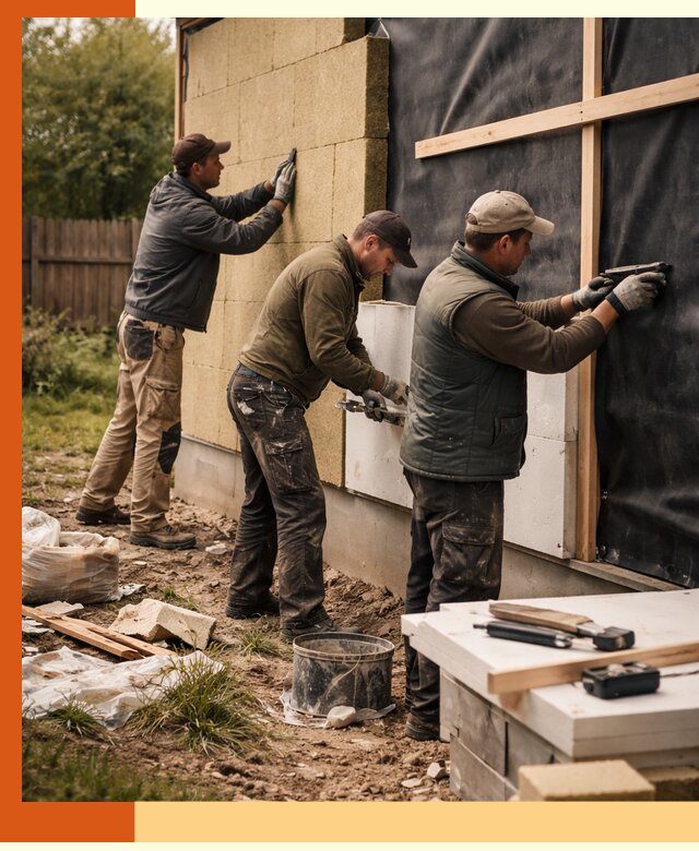 Утепление дачного дома под ключ в Касимове