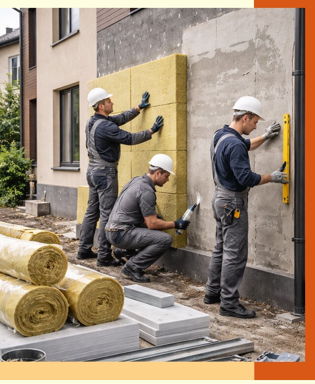 Утепление таунхауса в Касимове от 7829 руб/м2 — комплекс под ключ | ТепломастерКсм