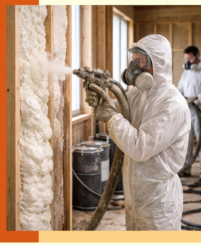 Утепление каркасного дома пенополиуретаном в Касимове