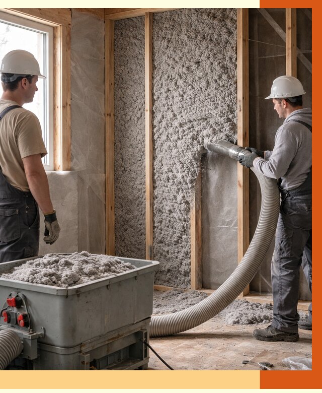 Утепление каркасного дома эковатой в Касимове от 1957 руб. | ТепломастерКсм