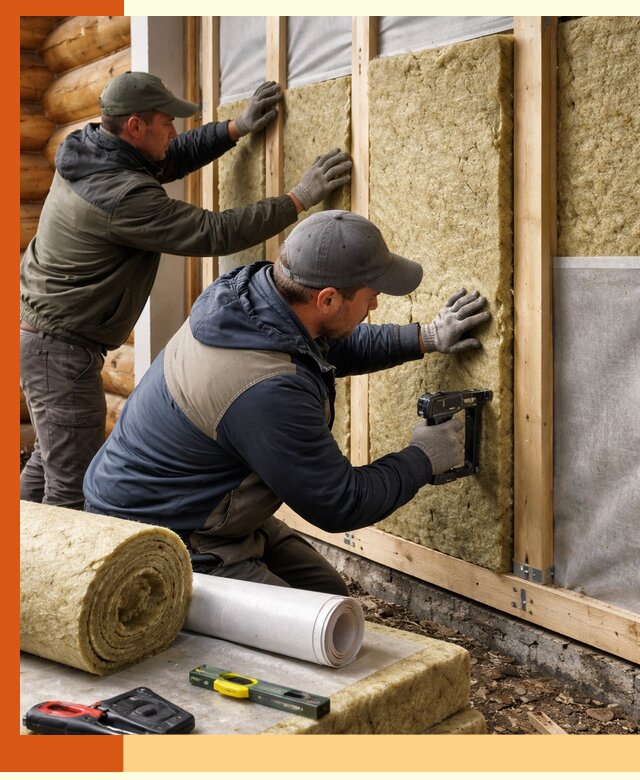 Утепление бревенчатого дома под ключ в Касимове