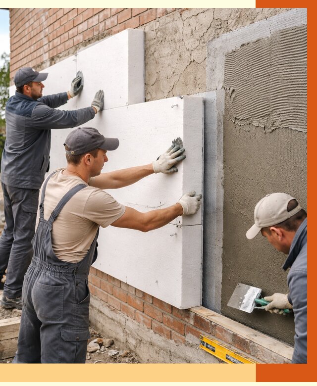 Утепление кирпичного дома в Касимове от 4567 руб. под ключ | ТепломастерКсм