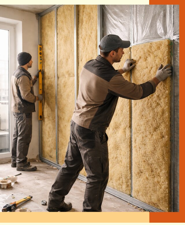 Утепление квартиры изнутри в Касимове от 4730 руб. за м2 | Проф. работы ТепломастерКсм