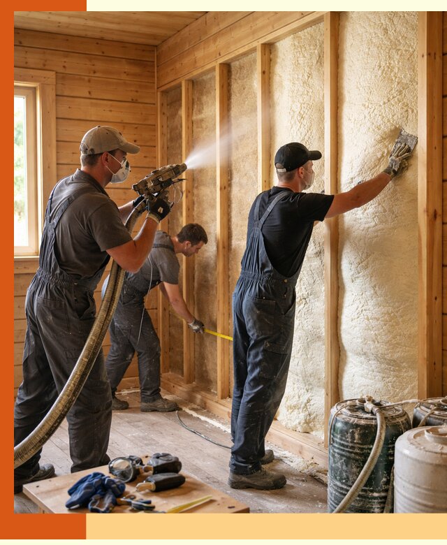 Утепление бани пенополиуретаном (ППУ) в Касимове