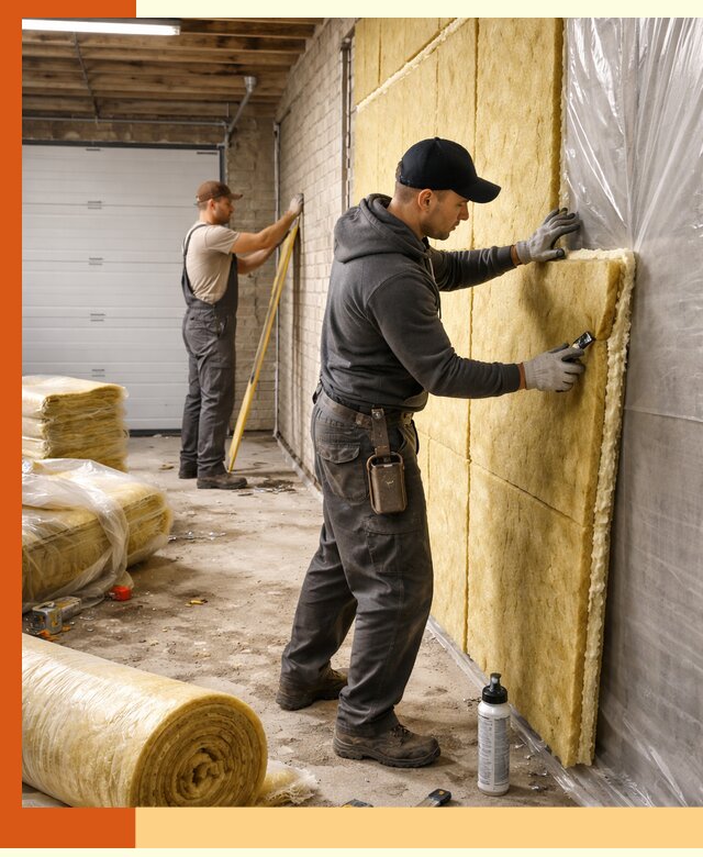 Утепление гаража под ключ в Касимове — все виды теплоизоляции