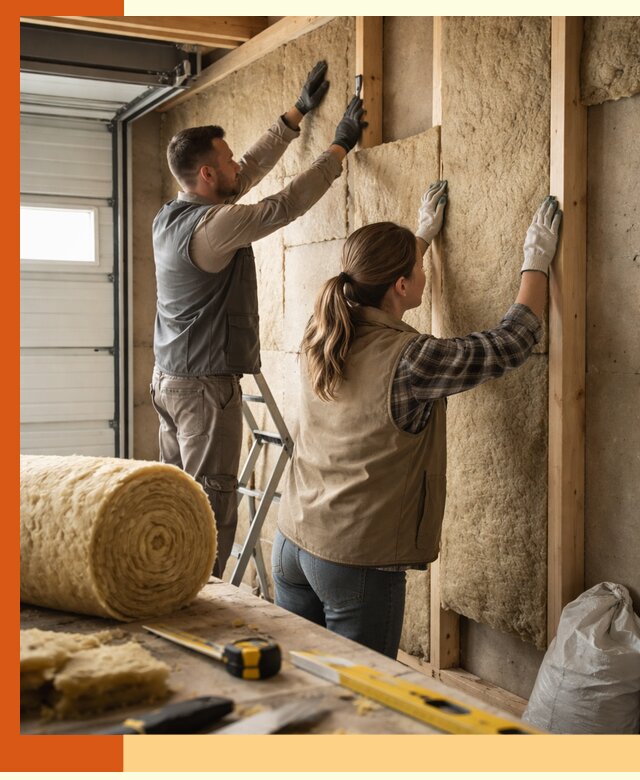 Утепление гаража изнутри в Касимове: быстро и надежно
