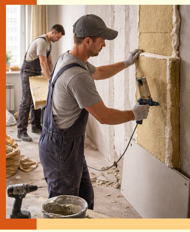 Утепление стен изнутри в Касимове — качественно и эффективно