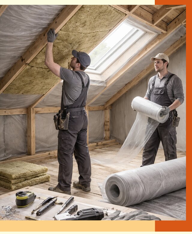 Утепление крыши изнутри мансарды в Касимове от 4567 руб./м² | ТепломастерКсм