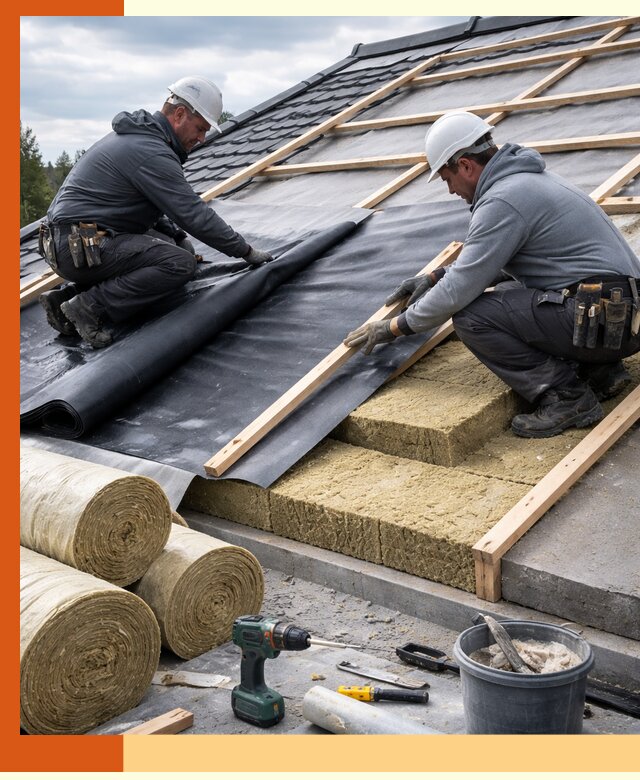 Утепление крыши снаружи в Касимове: профессиональная теплоизоляция