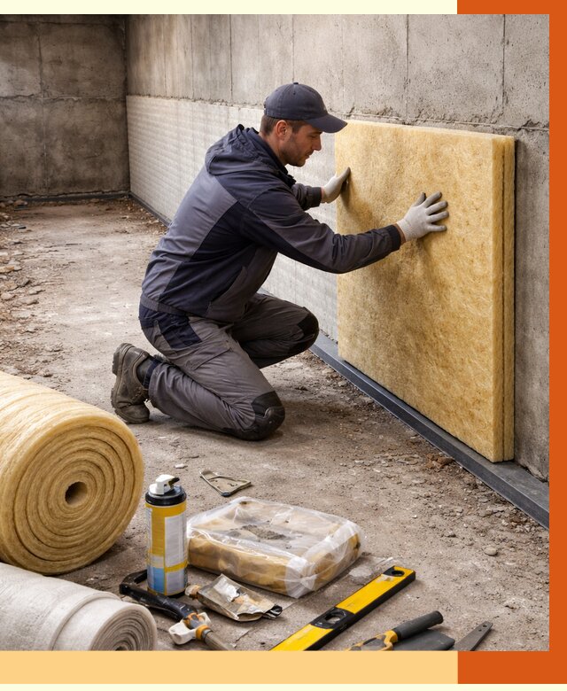 Утепление фундамента изнутри в Касимове от 4567 руб./м2 — работы под ключ | ТепломастерКсм