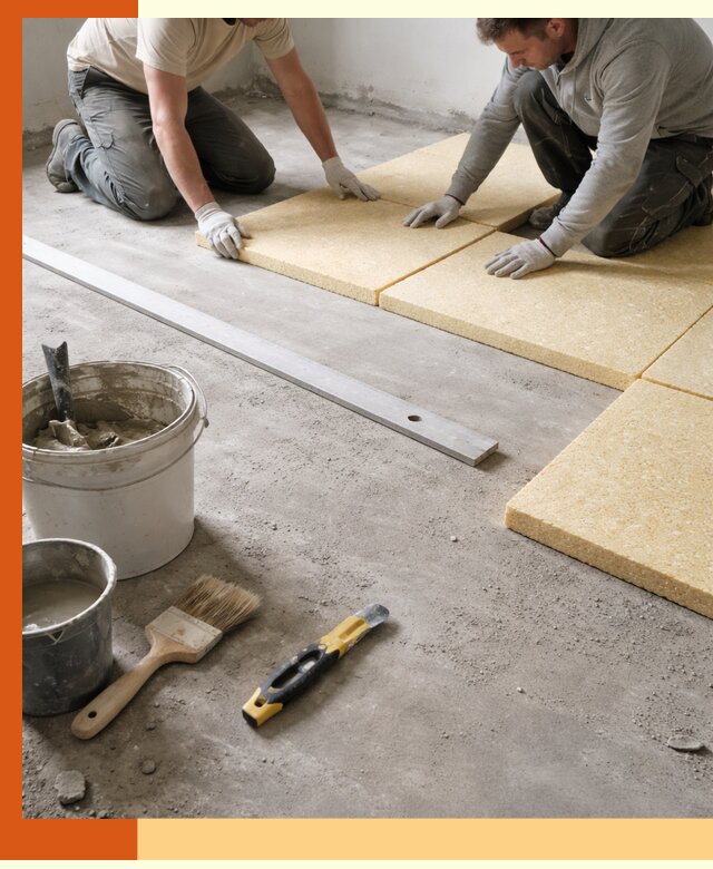 Утепление бетонного пола в Касимове профессионально и недорого