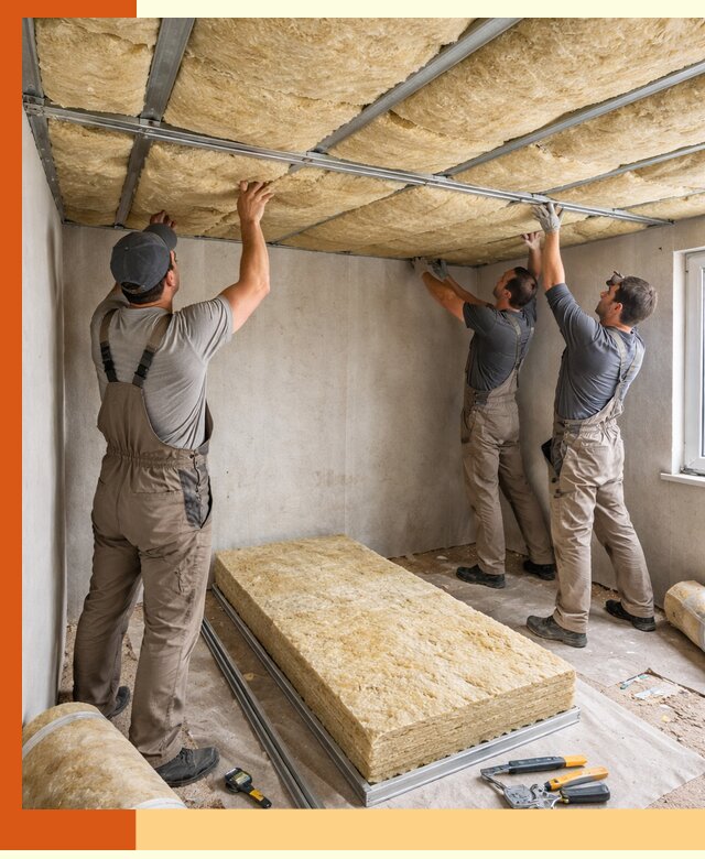 Утепление потолка в Касимове — тепло и без сквозняков