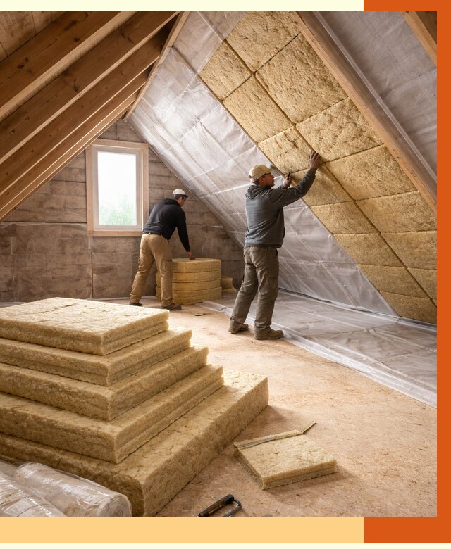 Утепление мансарды в Касимове от 2719 руб/м2 — комплексно и под ключ | ТепломастерКсм