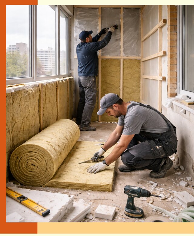 Утепление балкона под ключ в Касимах качественно и быстро