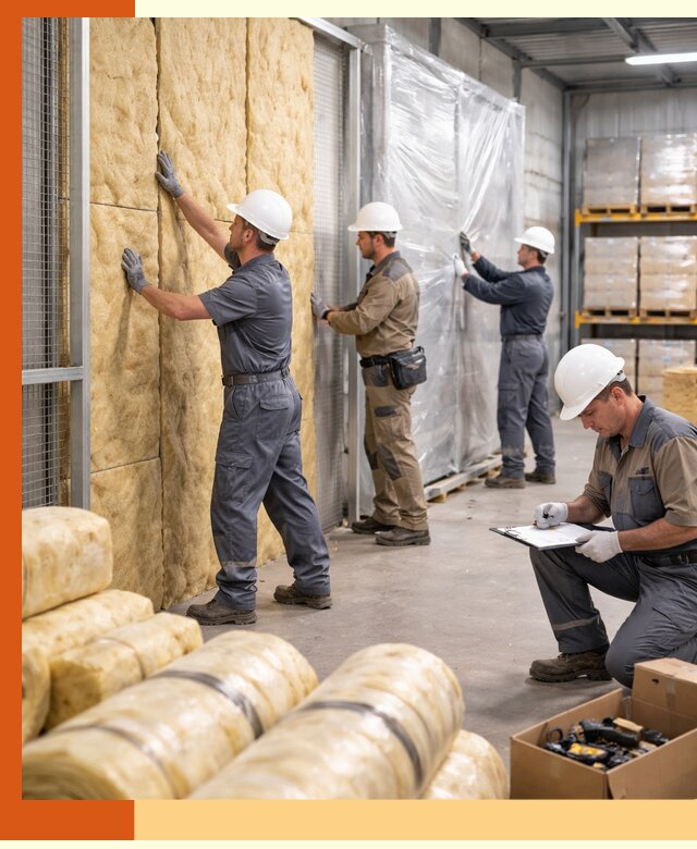 Утепление склада готовой продукции в Касимове качественно и быстро