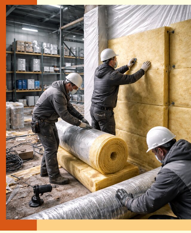 Утепление склада химсырья в Касимове: безопасная и эффективная изоляция