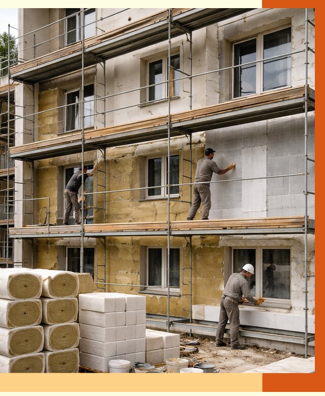 Утепление гостиницы в Касимове от 7829 руб./м2 — комплексно, ППУ, под ключ | ТепломастерКсм