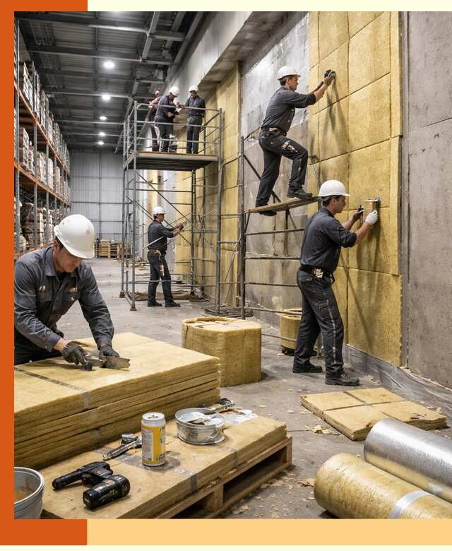 Утепление логистического центра в Касимове качественно и экономично