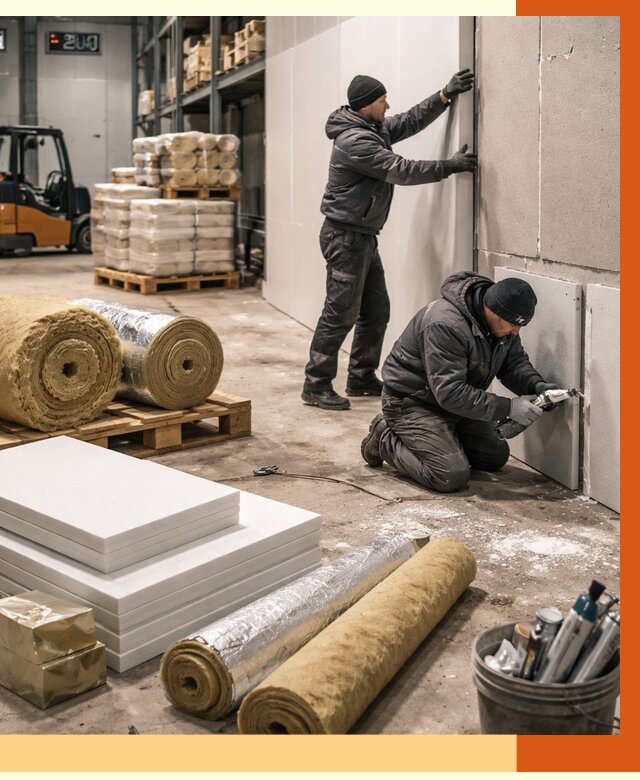 Утепление холодного склада в Касимове от 9243 руб/м2 — комплексное под ключ | ТепломастерКсм