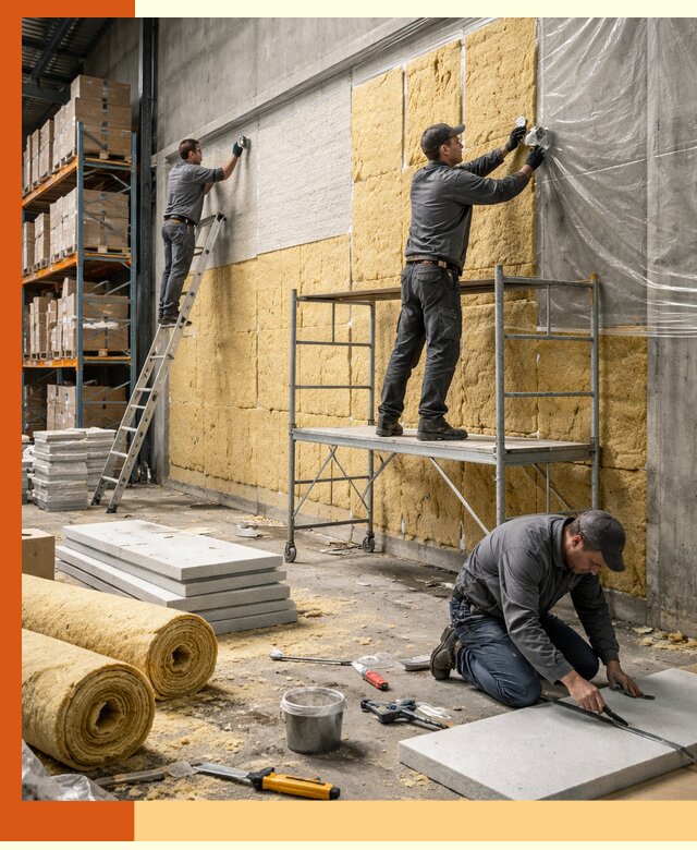 Утепление холодного склада под ключ в Касимове