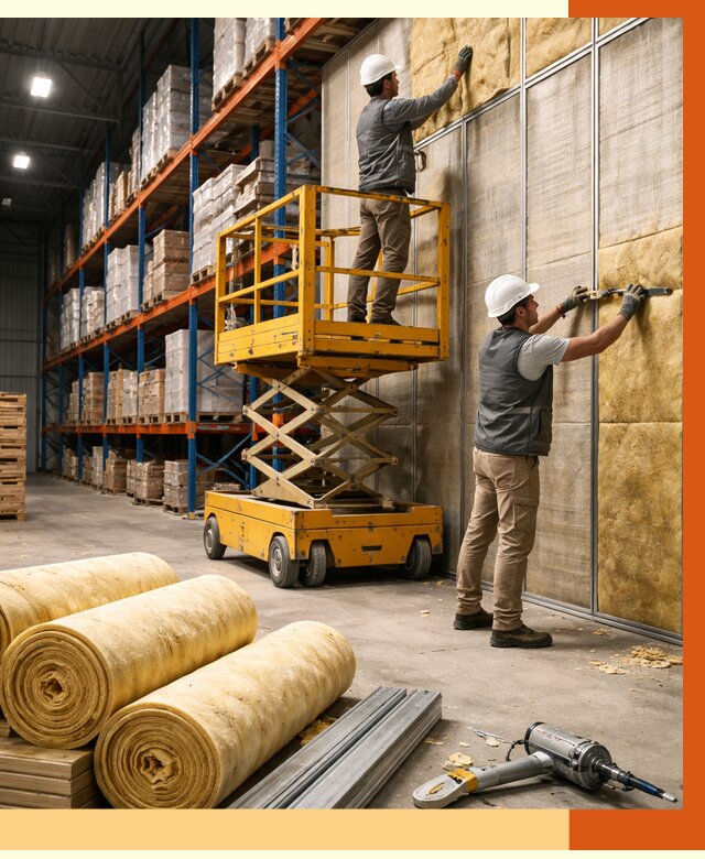 Утепление торгового склада в Касимове от 3480 руб/м2 — комплексно и под ключ | ТепломастерКсм