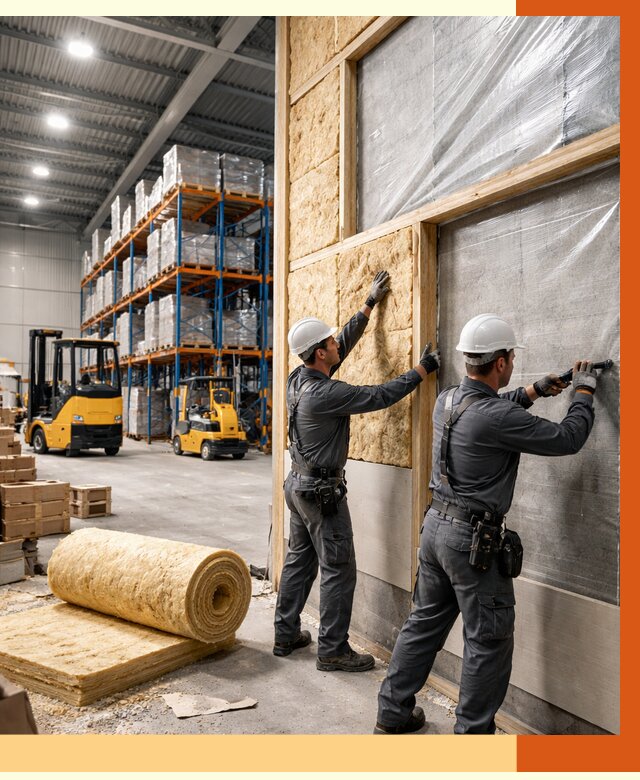 Утепление склада с техникой в Касимове от 4567 руб./м2 — комплексно под ключ | ТепломастерКсм