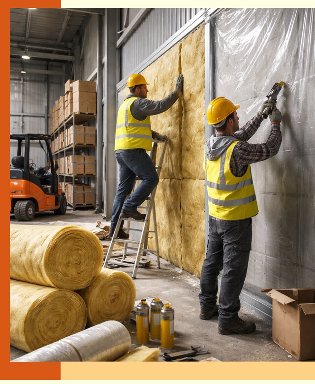 Утепление склада с техникой в Касимове под ключ