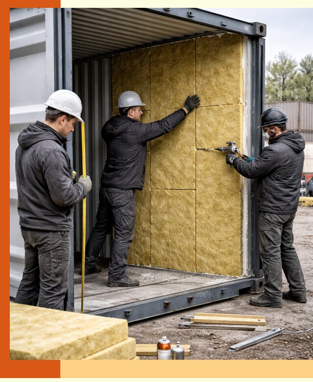 Утепление морского контейнера в Касимове: надежная теплоизоляция и защита
