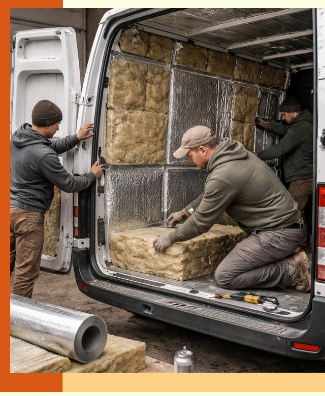 Утепление фургона в Касимове: профессиональная теплоизоляция и шумоизоляция