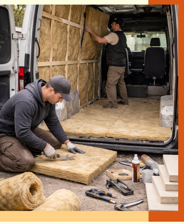 Утепление кемпера в Касимове под ключ от 13049 руб. — профессионально | ТепломастерКсм