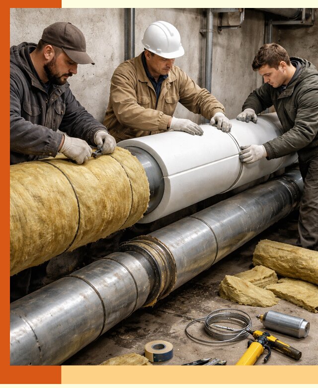 Утепление трубопровода в Касимове с гарантией энергоэффективности