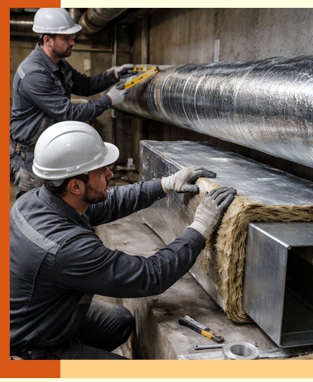 Профессиональное утепление воздуховодов и теплоизоляция в Касимове