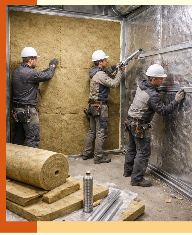 Утепление венткамеры в Касимове — качественная теплоизоляция и шумопоглощение