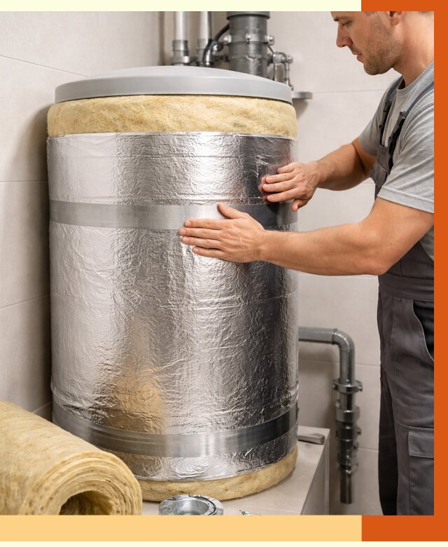 Утепление бойлера в Касимове от 4893 руб. под ключ | Утепление ППУ | ТепломастерКсм