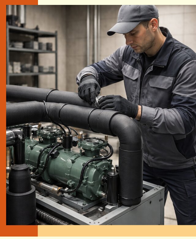 Утепление холодильного агрегата и теплоизоляция в Касимове