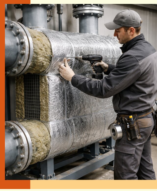 Утепление теплообменника в Касимове — профессиональная теплоизоляция оборудования