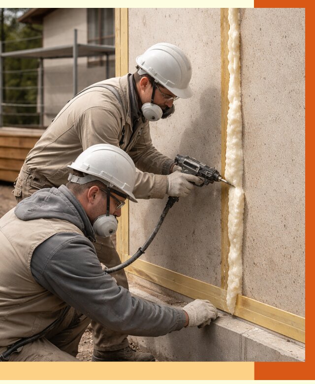 Утепление сип панелей ППУ в Касимове от 5220 руб. под ключ | ТепломастерКсм