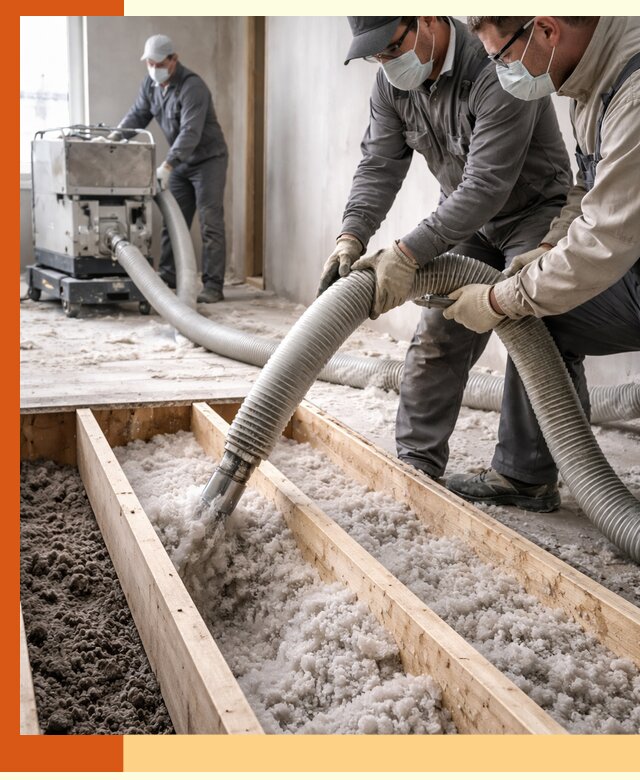 Заполнение полостей межэтажного перекрытия в Касимове эффективно и герметично