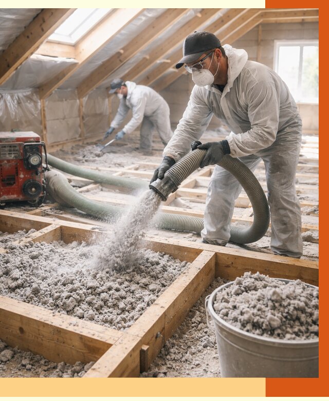 Утепление эковатой в Касимове от 3208 руб./м2 — монтаж и задувка | ТепломастерКсм