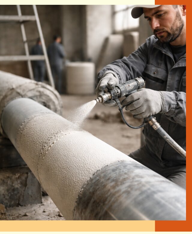 Утепление труб жидкой теплоизоляцией в Касимове от 8156 руб. под ключ | ТепломастерКсм