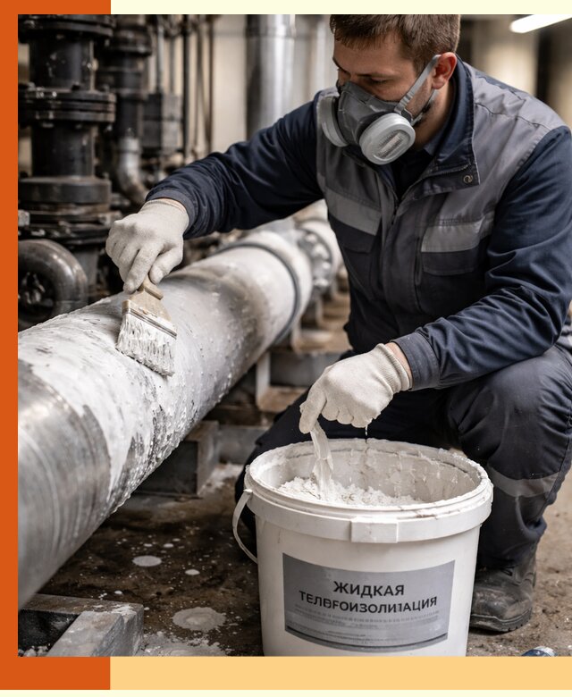 Утепление оборудования жидкой теплоизоляцией в Касимове