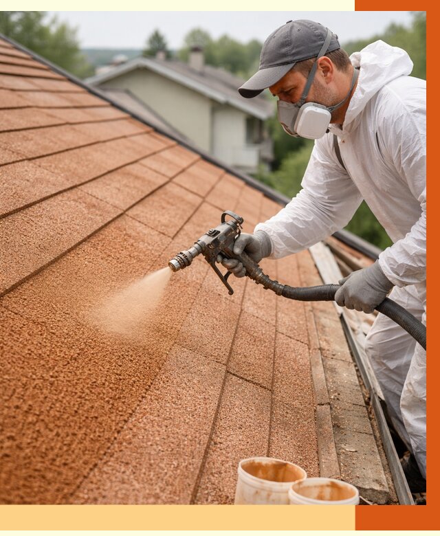 Утепление кровли жидкой пробкой в Касимове от 2936 руб./м² под ключ | ТепломастерКсм