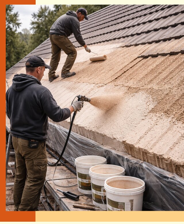 Утепление кровли жидкой пробкой в Касимове для домов и зданий