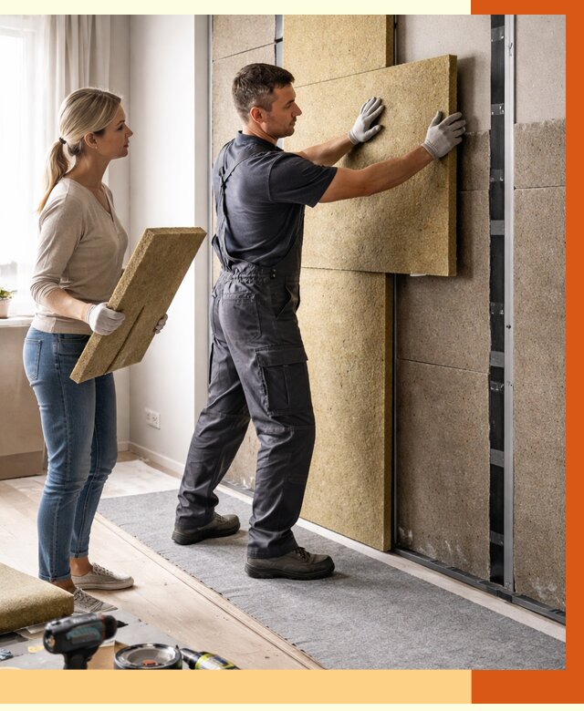 Профессиональная шумоизоляция квартиры в Касимове от 8156 руб. за м2 | ТепломастерКсм