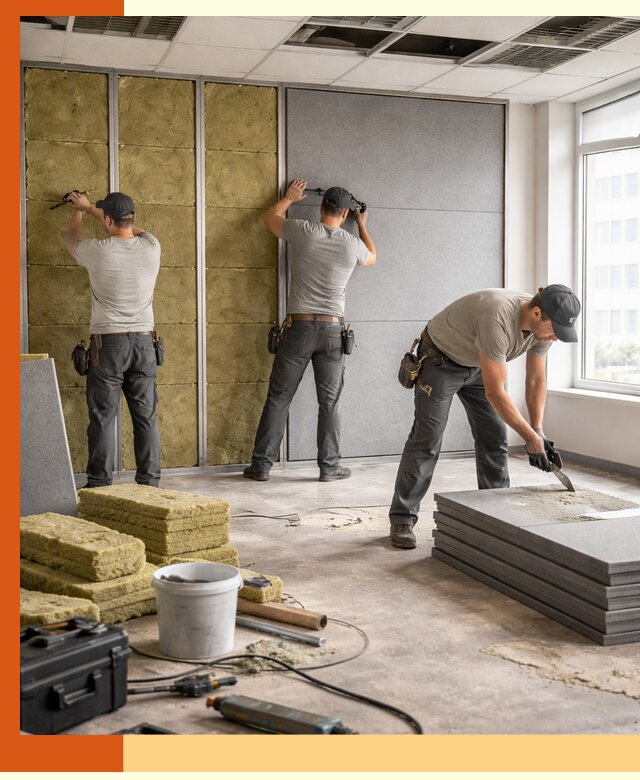 Профессиональная шумоизоляция офисов в Касимове для комфорта сотрудников