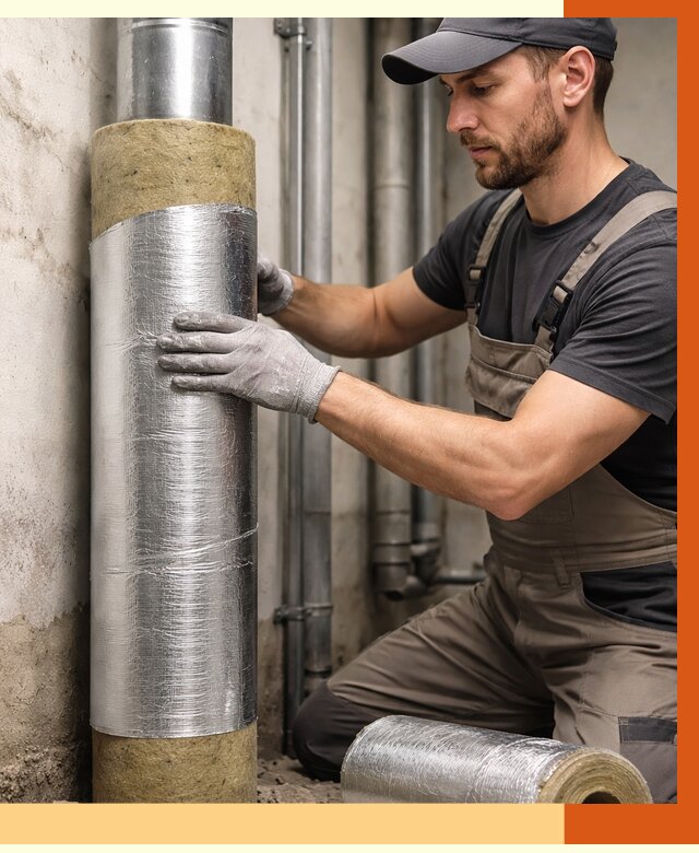 Шумоизоляция труб в Касимове от 1305 руб. — шумоподавление и звукоизоляция труб | ТепломастерКсм