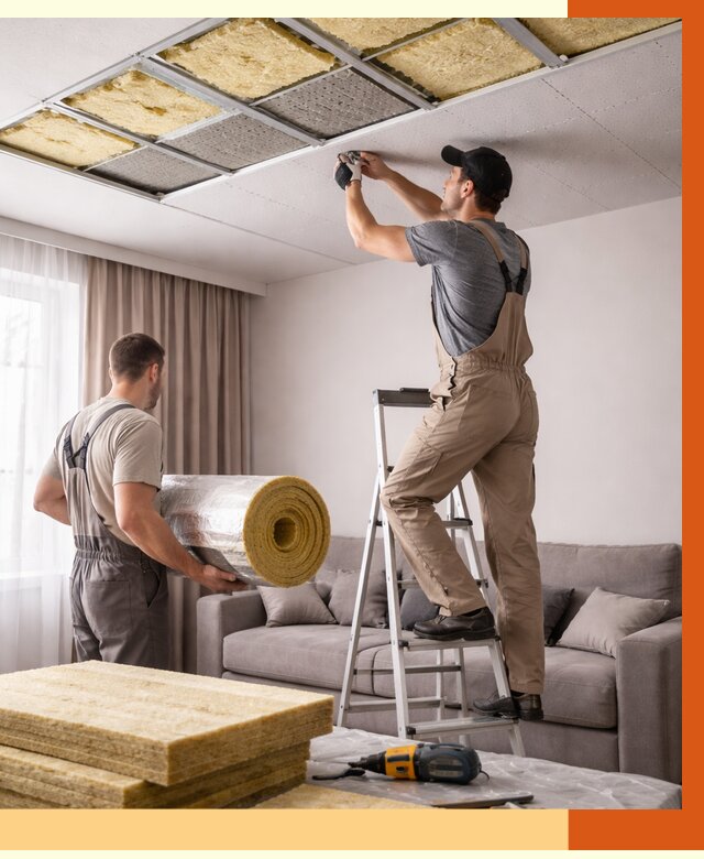 Шумоизоляция потолка в Касимове от 2447 руб. под ключ | Профессионально — ТепломастерКсм