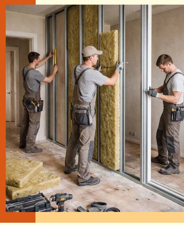 Шумоизоляция межкомнатных перегородок в Касимове эффективно и надёжно