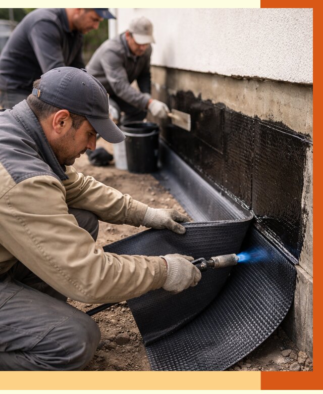 Гидроизоляция цоколя и отмостки в Касимове от 9243 руб. — ТепломастерКсм