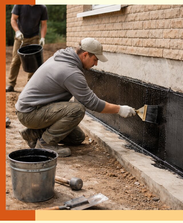 Гидроизоляция цоколя домов и зданий в Касимове эффективными методами